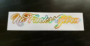 Calcomanías pegatinas de novedad divertidas para coche sin f*cks dado holograma dorado neocromo - Imagen 1 de 7