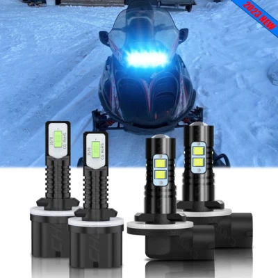 880 881 LED Headlight Combo Bulbs for Arctic Cat Crossfire 800 Sno Pro EFI 07-11 - Image 1 of 4