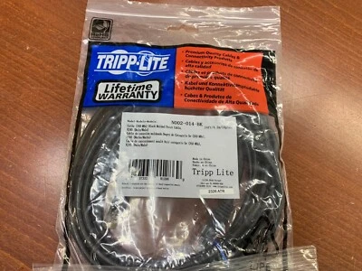 Tripp Lite N002-014-BK Cat5e 350MHz Molded Patch Cable 14FT  (RJ45 M/M) - Image 1 of 2