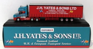 Oxford Diecast 1/76 Scale 76TCAB003 Scania Topline Curtainside J.H.Yates & Sons - Picture 1 of 10