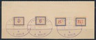 Lokalausgabe Fredersdorf Etiketten 1945 Michel Sp 116a-119a (S23265)