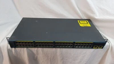 Cisco ws-c2960-48tt-l v02 2960 Series Switch with Rack Mount Brackets - Image 1 of 4
