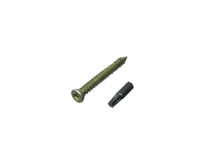 6 X Door Window Concrete Frame Screws + Caps 7.5mm 122mm + Free Torx Bit - NEW O - Picture 1 of 1