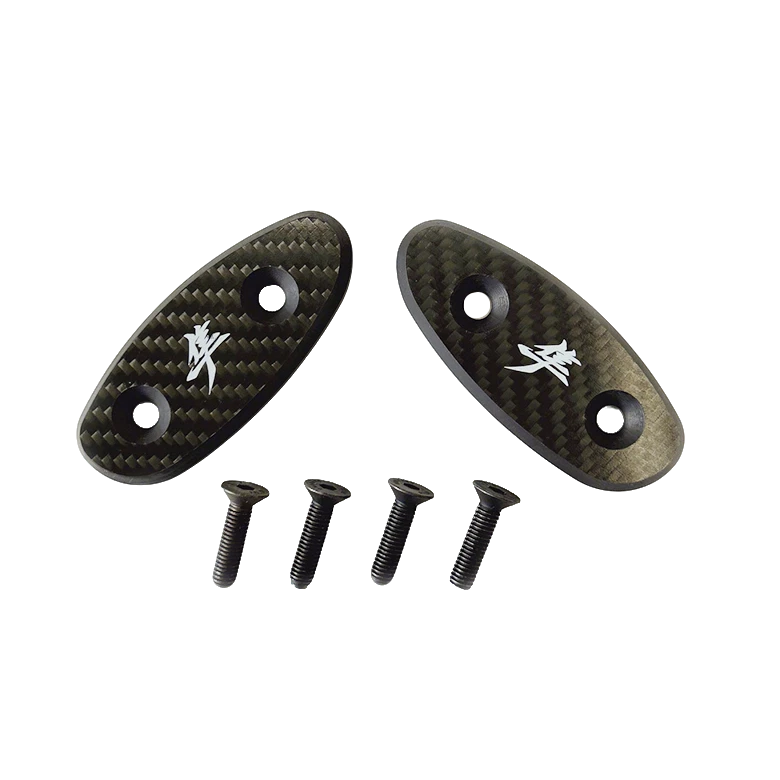 Mirror Block Off Plates for 1999-2020 Suzuki Hayabusa Performance Carbon Fiber - Image 1 of 3