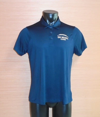 Georgia Southern University ERK Russell Classic Women's Blue Polo Shirt Sz Large Cover