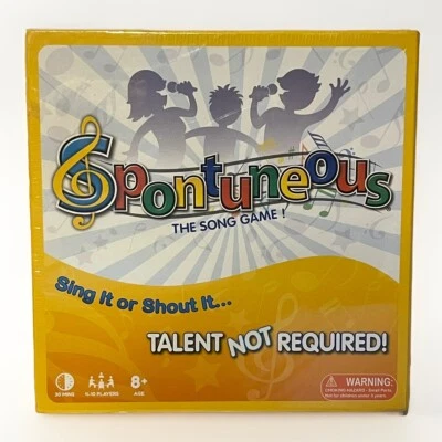 SPONTUNEOUS - O Jogo da Canção, Sing It or Shout It, Talento NÃO Necessário Selado! - Imagem 1 de 2