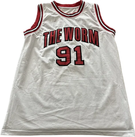 The Worm Dennis Rodman Chicago Bulls Mesh Jersey Vintage 23x28 / Fits Men Large Cover