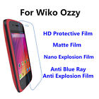 3pcs For Wiko Ozzy High Clear/Nano Explosion/Anti Blue Ray Screen Protector
