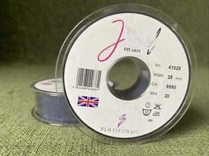 Berisfords Blue 9590. Joblot 2x 20 Metre Rolls , 25mm Width P182 - Picture 1 of 1
