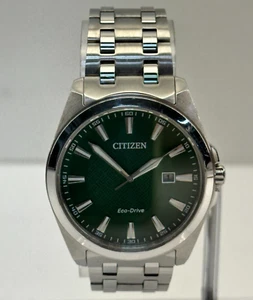 Citizen Herren Peyten grünes Zifferblatt Eco-Drive Uhr - BM7530-50X #130 - Bild 1 von 13