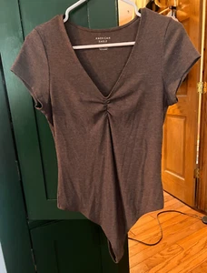 American Eagle Brown Asymmetrical Women's Bodysuit Size Large - New w/ Tags - Picture 1 of 3