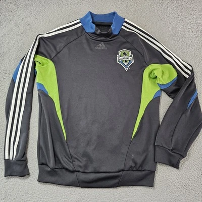 Seattle Sounders FC Pullover Jacket Mens Large Xbox 360 Live MLS Soccer Adidas - Image 1 of 4
