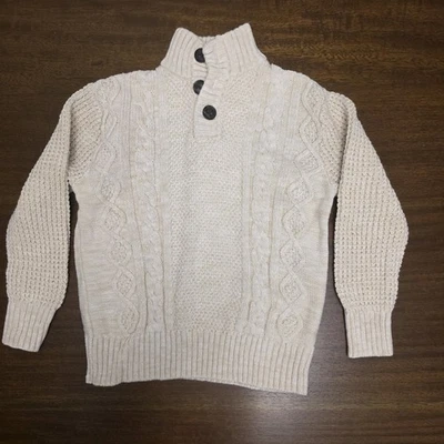 Suéter 100 % algodón marca Cherokee, color crema, talla 6/7 Foto 1 de 4