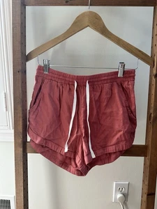 Pantalones Cortos Billabong Para Mujer Rojo Carretera Trippin Cintura Elástica Informales Talla Mediana Y2K - Imagen 1 de 4