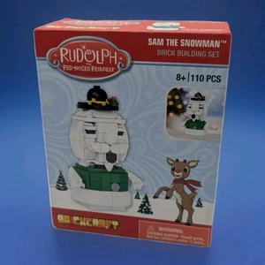 Rudolph the Red-Nosed Reindeer Sam the Snowman Brick Building Set 110 pcs NEW - Picture 1 of 4
