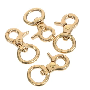 4PCS Lobster Claw Trigger Clasps - Metal Swivel Snap Hooks for Lanyard Keychain - Picture 1 of 20