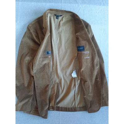 Banana Republic Corduroy Blazer Jacket Brown Slim Fit 44R Olimpias Woven Italy - Image 1 of 4