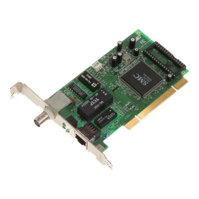 Netzwerkkarte SMC SMC1211BTX/WL 244211-017 10/100Mbps BNC RJ45 PCI Karte - Bild 1 von 2