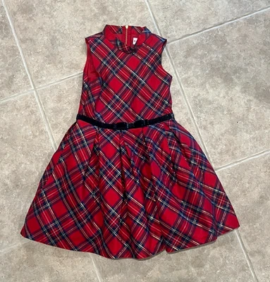 American Girl EUC 8 Truly Me Red Pretty Plaid Holiday Dress Match Your Doll - Image 1 of 4