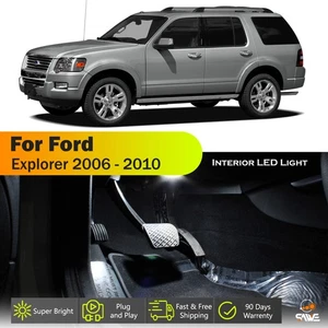 13 x For 2006 - 2010 Ford Explorer Interior LED Lights Bulb Package Kit - White - Picture 1 of 9