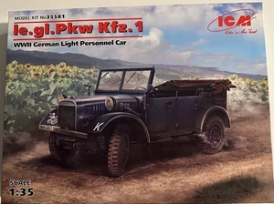 ICM 35581 le.gl.Pkw Kfz.1 WWII German Light Personnel Car 1:35 - Picture 1 of 1
