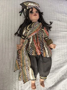 Fayzah Spanos African American Black Signed 948/1000 Doll 26" Limited Edition - Picture 1 of 7