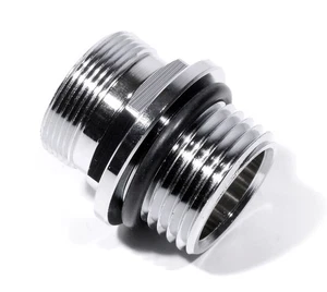 Benzinhahn Adapter Petcock Chrom Einspritzer EFI für Harley Davidson 13/16" Tank - Picture 1 of 1