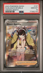 Elesa's Sparkle (Full Art) 147/159 Crown Zenith Holo - PSA 10 GEM MT - Bild 1 von 4