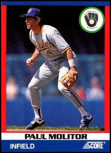 Score 100 Superstars #13 1991 Paul Molitor - ¡Envío gratuito de la corte! - Imagen 1 de 2