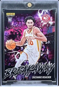 Zaccharie Risacher 2024-25 Panini Instant Breakaway RC Rookie/1355 SP #B1 Hawks - Imagen 1 de 2