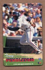 Terry Pendelton Pro Mags Chris Martin Baseball Card Magnet 1994 #1 Braves