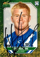 ✺Signed✺ 2011 CANTERBURY BULLDOGS NRL Card KRIS KEATING