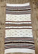 Vintage African Mali Fulani Blanket flat weave Embroidery Kilim