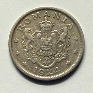 2 Lei Münze Rumänien 1924 - Bild 1 von 3