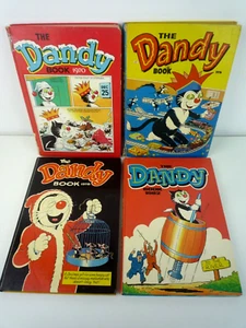 VINTAGE 1970'S THE DANDY ANNUALS 4 HARDBOOK ANNUALS 1970,1976,1978,1982 - Imagen 1 de 5