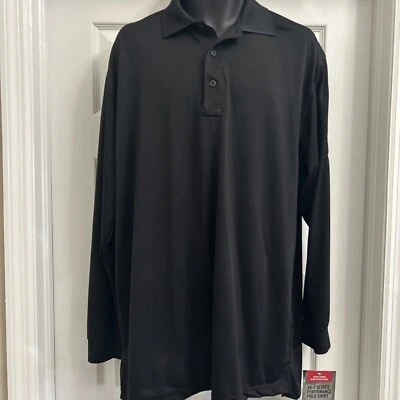 Polo Tru Spec Serie 24-7 Negro Performance Manga Larga Talla XL Foto 1 de 4
