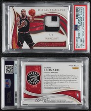 2019-20 Panini Immaculate Special Event Memorabilia Gold /8 Kawhi Leonard PSA 8