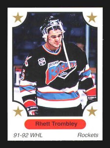 1991 7th Inning Sketch WHL #99 Rhett Trombley    Tacoma Rockets