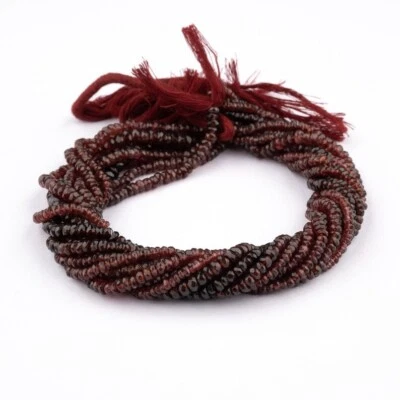 Cuentas de piedras preciosas facetadas granate rojo natural AAA de 4-5 mm de 13 pulgadas de largo Foto 1 de 4