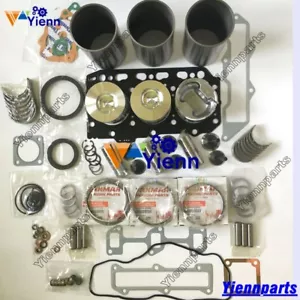 For Yanmar 3TNE84 Engine Overhaul Rebuild Kit ISHISHIBA RS33 RS30 RS27 Tractor - Picture 1 of 7