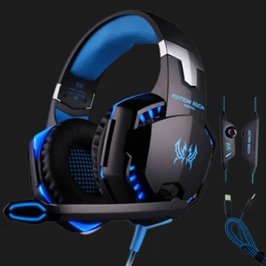 For PC PS4 3.5mm Gaming Headset Xbox one Headphone with RGB Surround Sound Mic - Picture 1 of 14