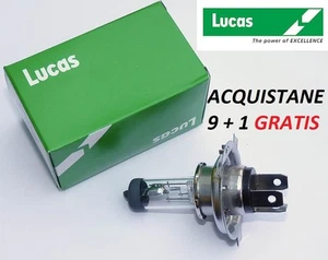 1 LAMPADINA LAMPADA ALOGENA H4 12V 60/55W LUCAS FARO ANTERIORE - Foto 1 di 1