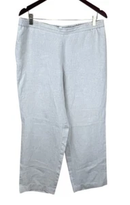 Pantalones para mujer J. Jill beige talla mediana Love lino 100 % lino - Imagen 1 de 4