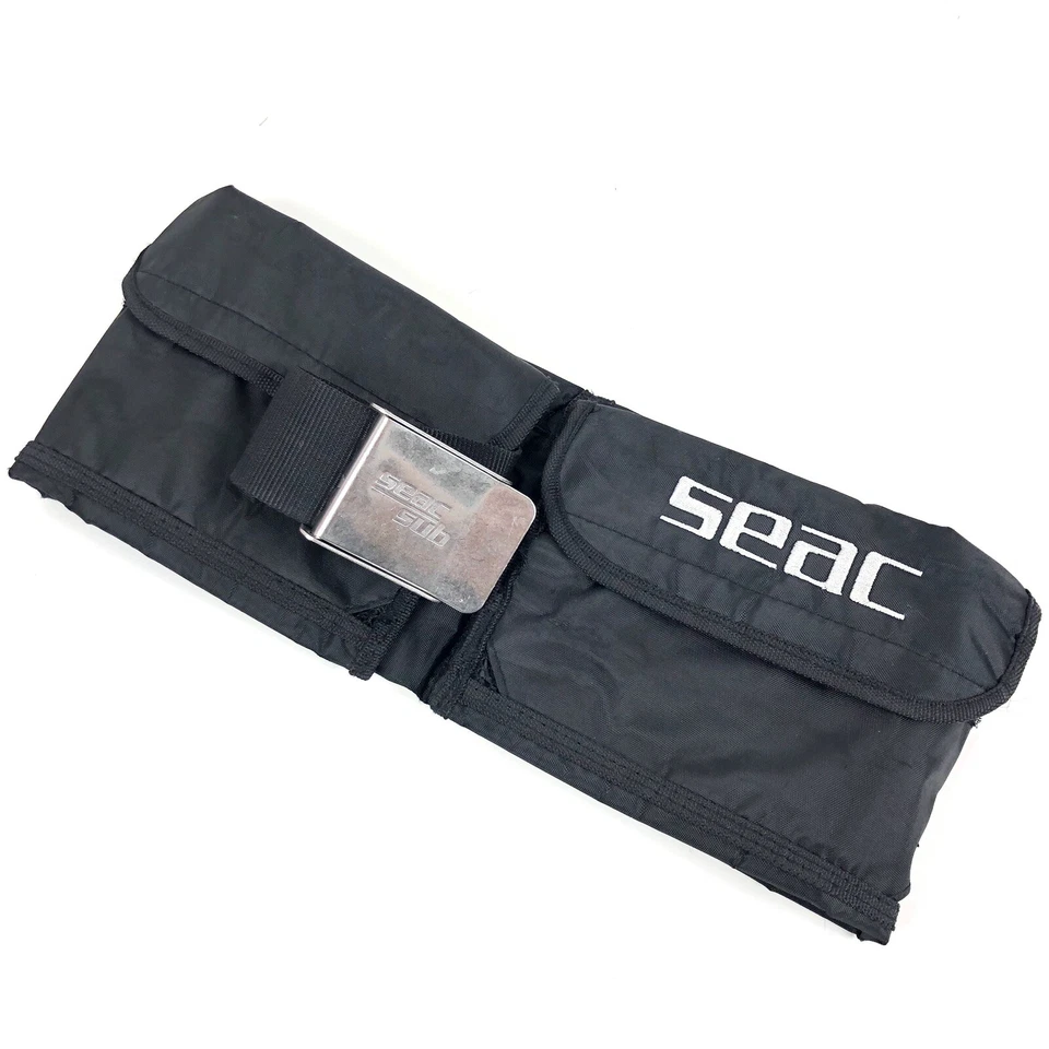 Cinturón de buceo SEAC SUB peso agua 4 bolsillos ajustable negro grande 16.1826 Foto 1 de 4
