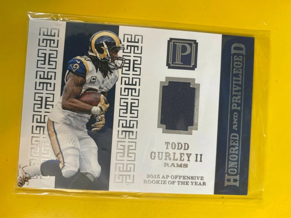 D63865  2017 Pantheon Honored and Privileged Materials #16 Todd Gurley II #/99 - Image 1 of 1