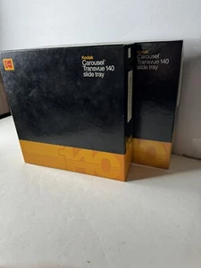 2 Vintage Kodak Carousel Transvue 140 Slide Trays in original box’s. - Picture 1 of 2