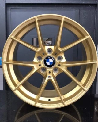4 Llantas Nuevas 18'' Estilo Pack Deporte BMW Serie 3/4/5 8X18 9X18 Dorado Oro - Imagen 1 de 2