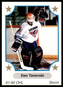 1991-92 7th Inning Sketch OHL Dan Tanevski Guelph Storm #360