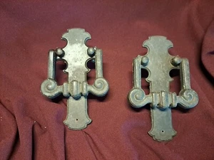 Antique Drop Bail Pull Drawer Cabinet Cupboard Chest Handles Hardware Lot 2 - Picture 1 of 13