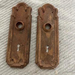 Vintage antique metal door plates - Picture 1 of 3